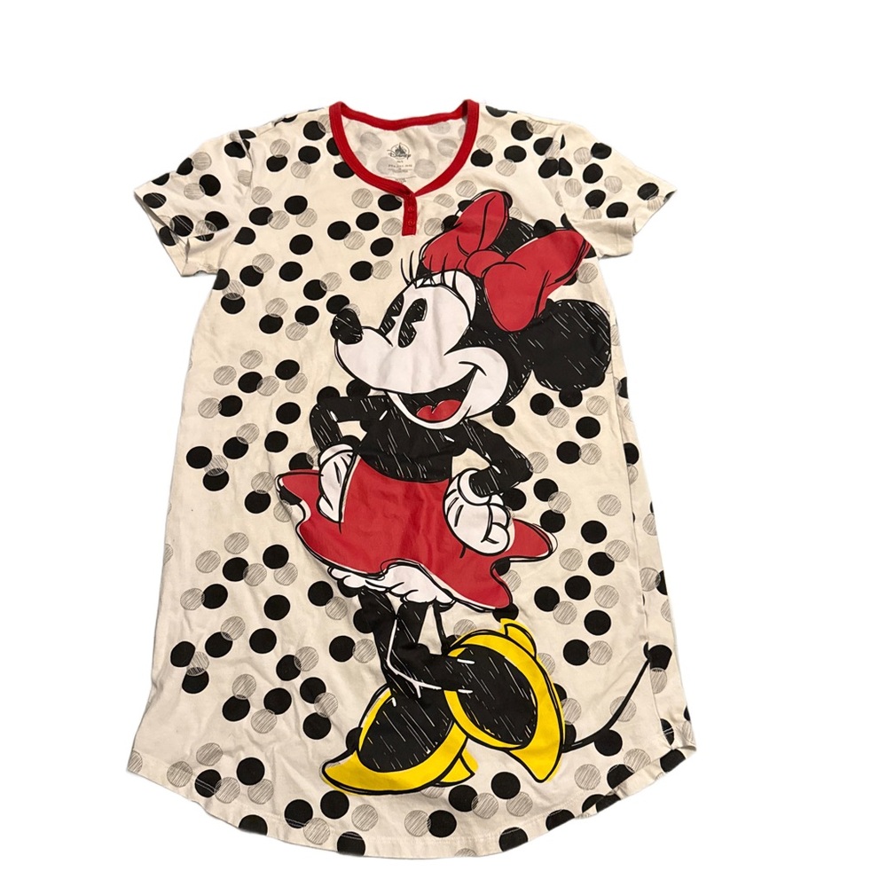 Disney Minnie Mouse Nightgown - Red, Black, Yellow